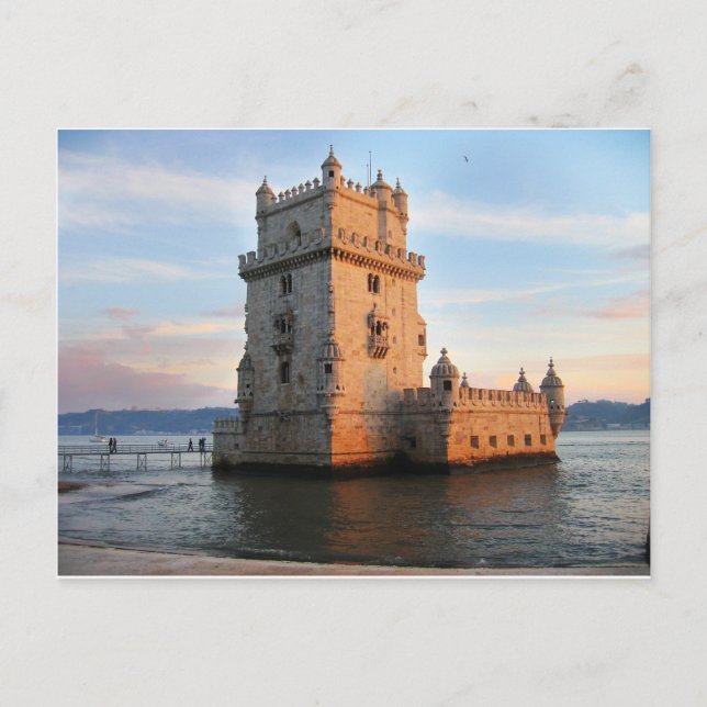 Torre de Belém - Belem Torn portugal Vykort (Framsida)