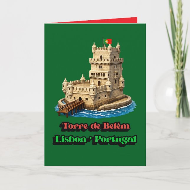 Torre De Belem Helgkort (Framsida)