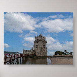 Torre de Belem i Lissabon Poster