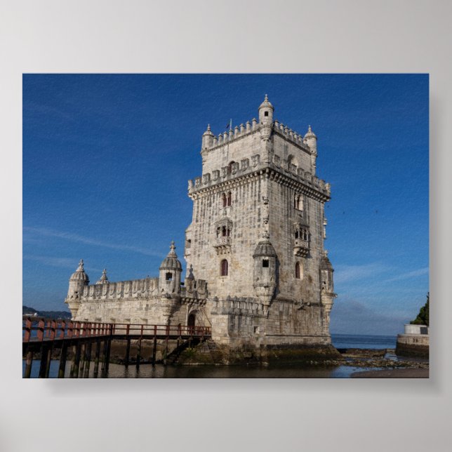 Torre de Belem in Lisbon Poster (Framsidan)