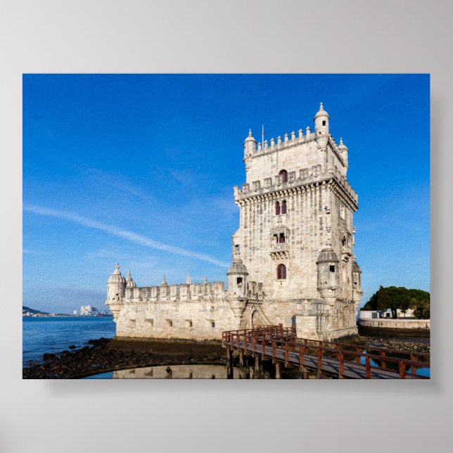 Torre de Belem in Lisbon Poster (Framsidan)