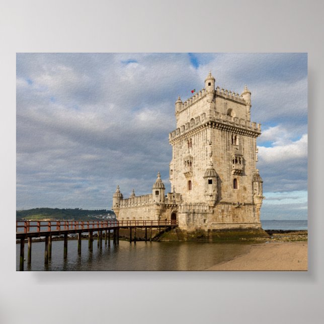 Torre de Belem in Lisbon Poster (Framsidan)