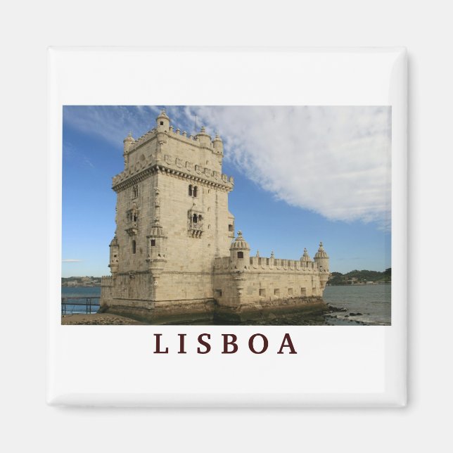 "Torre de Belem, Lisboa" magnet (Framsidan)