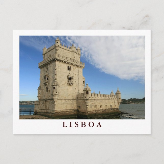 "Torre de Belem, Lisboa" vykort (Framsida)