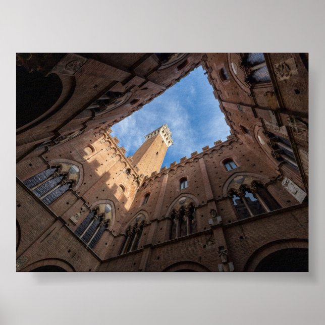 Torre del Mangia Siena Poster (Framsidan)