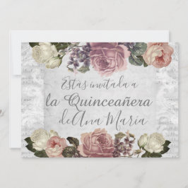 Torre Eiffel elegante, beklaglig de la Quinceanera Inbjudningar