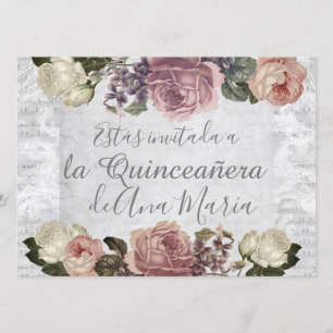 Torre Eiffel elegante, beklaglig de la Quinceanera Inbjudningar