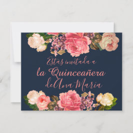 Torre Eiffel elegante, beklaglig de la Quinceanera Inbjudningar