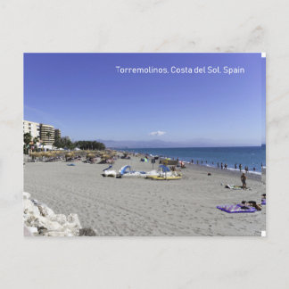 Torremolinos Beach, Costa del Sol, Spanien Vykort