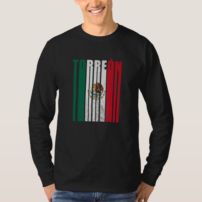 Torreón Coahuila con águila mexicana T Shirt (Framsida)