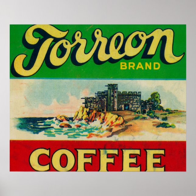 Torreon Coffee Label Poster (Framsidan)
