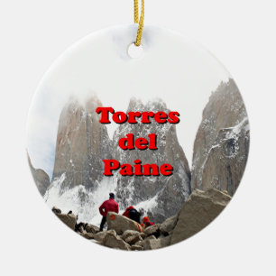 Torres del Paine: Chile Julgransprydnad Keramik
