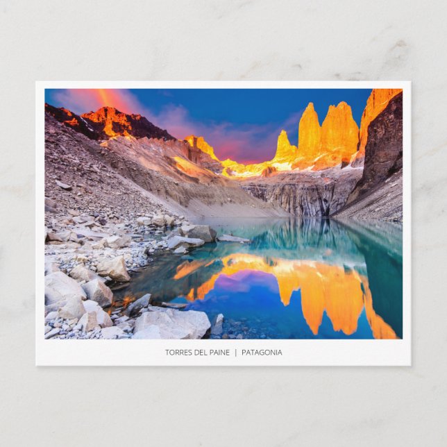 Torres del Paine, Chiles vykort för Helgdag (Framsida)