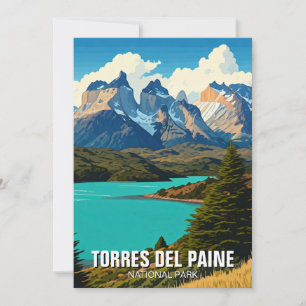 Torres Del Paine nationalpark Chile Julkort