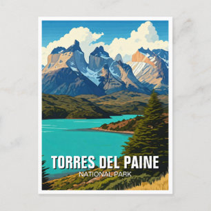 Torres Del Paine nationalpark Chile Vykort