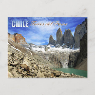 Torres del Paine nationalpark, Chile Vykort