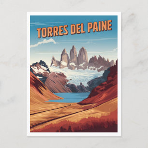 Torres del Paine nationalpark Chilean Patagonia Vykort
