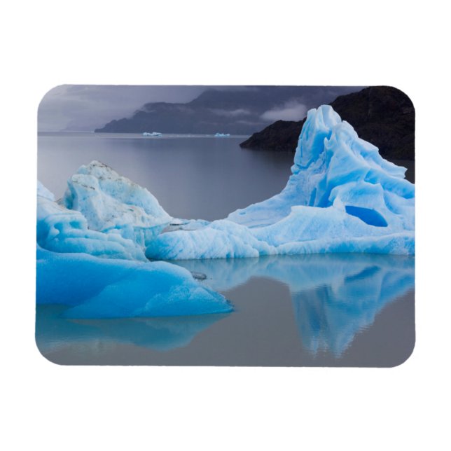 Torres del Paine nationalpark, isglass Magnet (Horisontell)