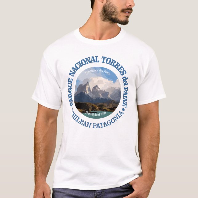 Torres del Paine nationalpark Tee Shirt (Framsida)