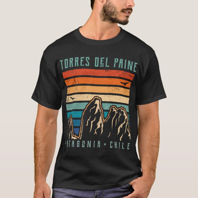 Torres Del Paine T Chile Mountain Shirt (Framsida)