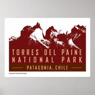 Torres del Paine-Tryck Poster