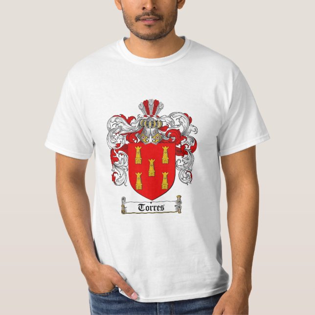 Torres familjvapensköld - Torres vapensköld T-shirt (Framsida)