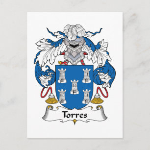 Torres Family Crest Vykort