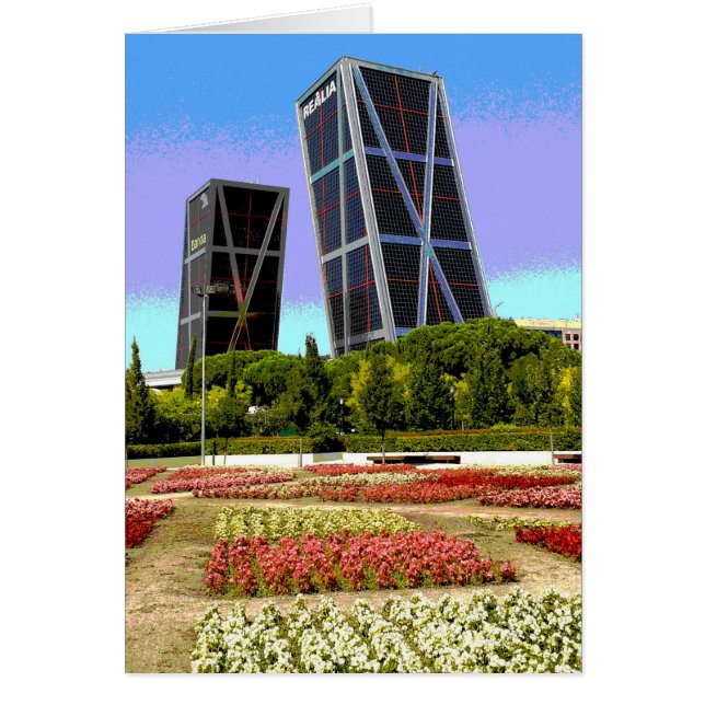 Torres Kio de Madrid Hälsningskort (Framsidan)