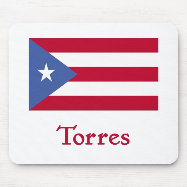 Torres Puerto Rican flagga Musmatta (Framsidan)
