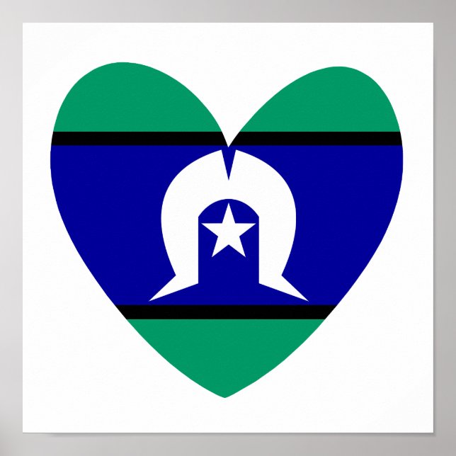 Torres Strait Islanders hjärta Poster (Framsidan)
