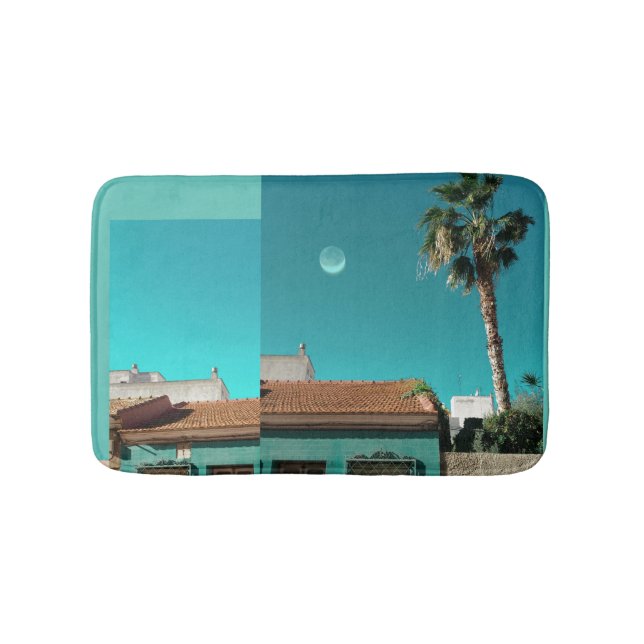 Torrevieja i Orange och Turqoise Badrumsmatta (Framsidan)