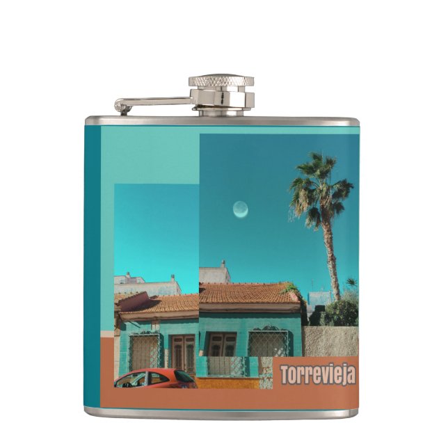 Torrevieja i Orange och Turqoise Fickplunta (Framsidan)