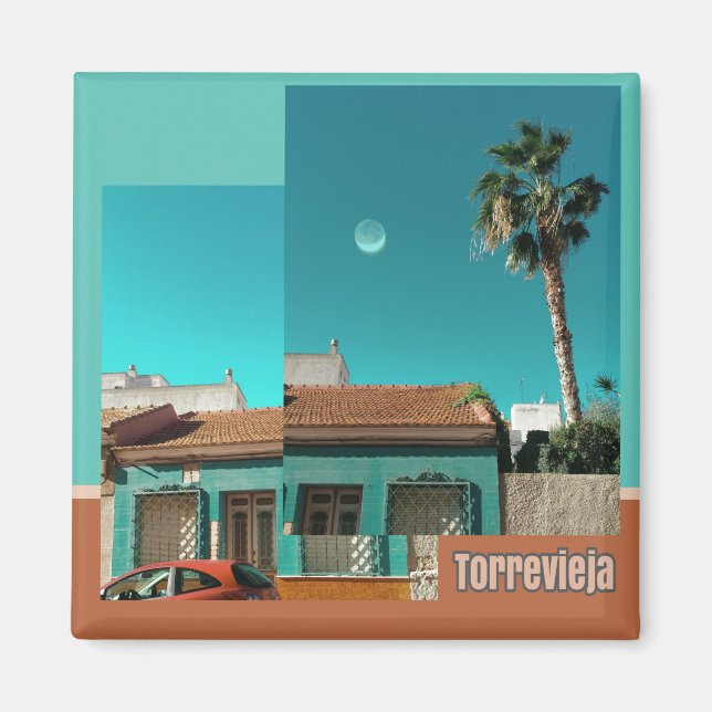 Torrevieja i Orange och Turqoise Magnet (Framsidan)