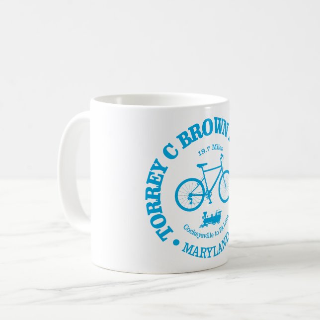 Torrey C Brown Rail Trail (cykling) Kaffemugg (Framsida vänster)