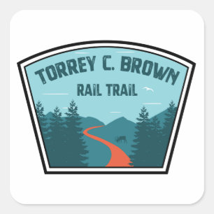 Torrey C. Brown Rail Trail Maryland Fyrkantigt Klistermärke