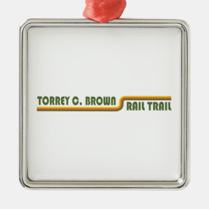 Torrey C. Brown Rail Trail Maryland Julgransprydnad Metall