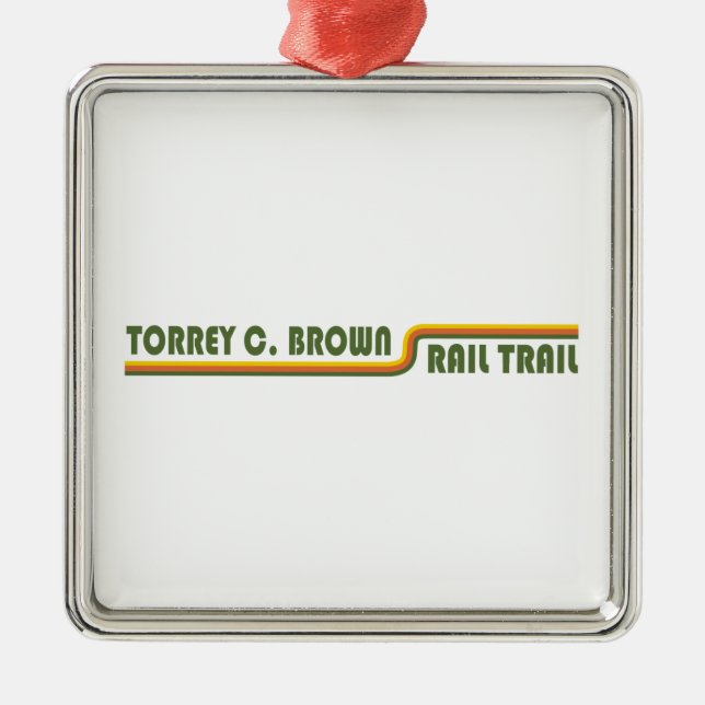 Torrey C. Brown Rail Trail Maryland Julgransprydnad Metall (Framsidan)
