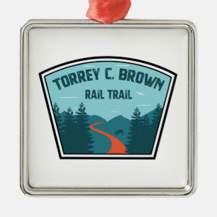 Torrey C. Brown Rail Trail Maryland Julgransprydnad Metall
