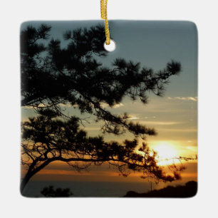 Torrey Gräs Sunset I California Ligcape Julgransprydnad Keramik