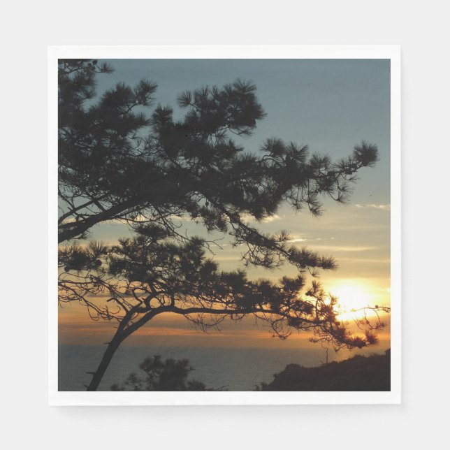 Torrey Gräs Sunset I California Ligcape Pappersservett (Framsidan)