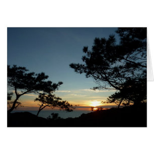 Torrey Gräs Sunset III California Ligcape Hälsningskort