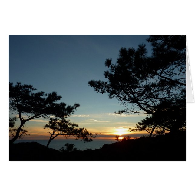 Torrey Gräs Sunset III California Ligcape Hälsningskort (Framsidan Horizontal)