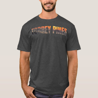 Torrey Pines State Beach Surf California Sunset T Shirt