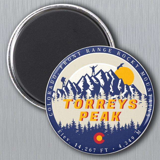 Torreys Peak Colorado Fourteeners 14 ers Souvenir Magnet (Skapare uppladdad)