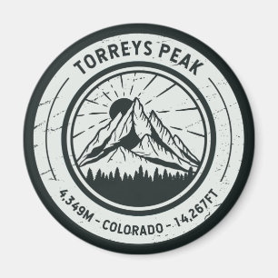 Torreys topp Colorado Hiking Skiing Travel Magnet