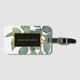 Torrgräddgrönt svart guld bagagebricka