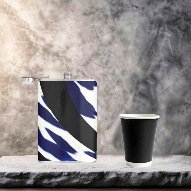 Torrhaltig vinylkolv fickplunta (A striking, Abstract pattern, designed  this Tribal Dreds Hip flask!)