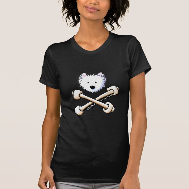 Torrid Crossbone Westie Dam Shirt Tee (Framsida)