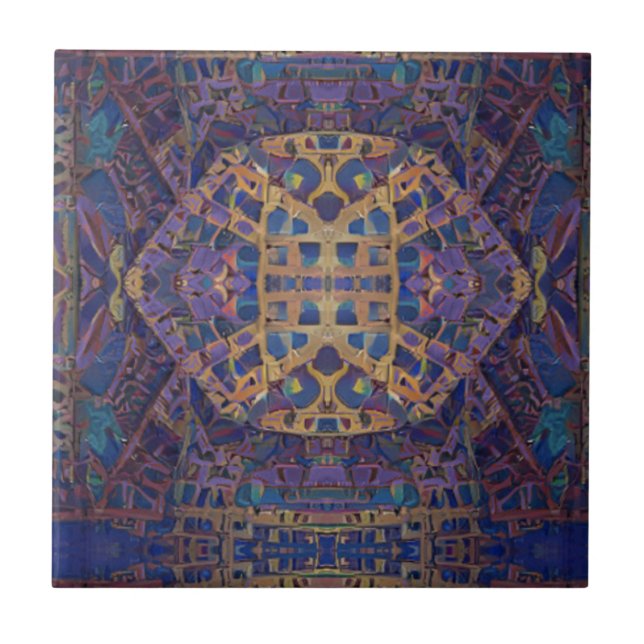 Torrkokonst i guld kakelplatta (Framsidan)