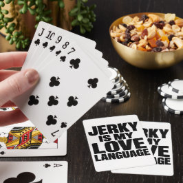 Torrkött är mitt kärleksspråk Roligt nötköttstorrk Casinokort